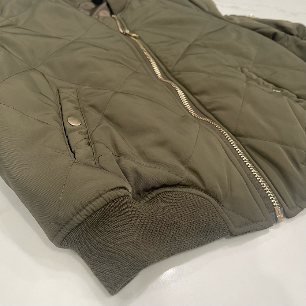 Aqua green lined bomber jacket - Picture 4 of 16